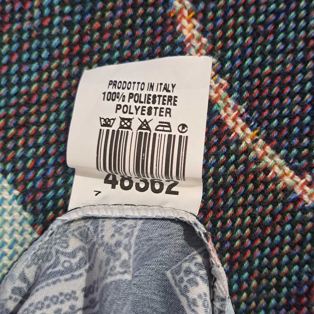 🌈 ITALIAN PATCHWORK SLIP DRESS-L - Picture 5 of 6